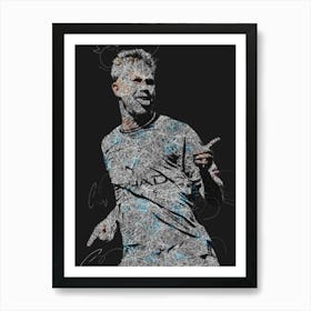 Kevin De Bruyne 8 Art Print