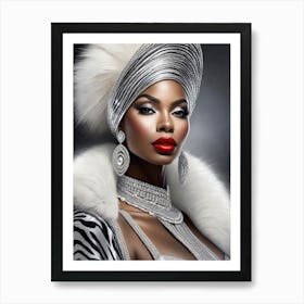 Afro-American Beauty Rich Slay 4 Art Print