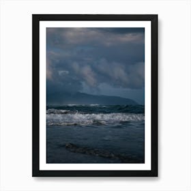 Dark Ocean Blues Art Print