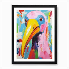 Colourful Bird Painting Albatross Art Print