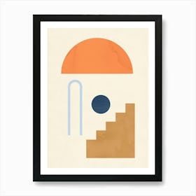 Geometric architectural shapes 17 Art Print