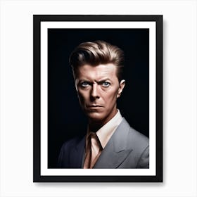 Color Photograph Of David Bowie 3 Art Print