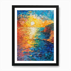Sunset Over The Sea 10 Art Print
