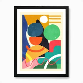 Modern Abstract Shape 01 Art Print