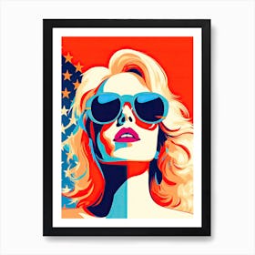 Pop Art Tapestry: Weaving the Stories of American Women Art Print