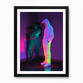 Neon Glow In The Dark Art Print