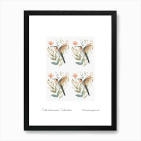 Cute Animals Collection Hummingbird 3 Art Print