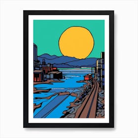 Minimal Design Style Of Mumbai, India 2 Art Print