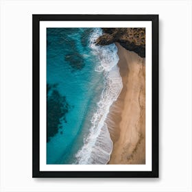 Aerial View Of A Beach 149 Art Print