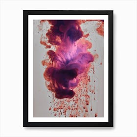 Ink Splatter Art Print