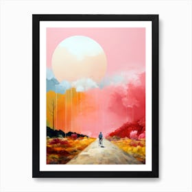 Road To Nowhere Abstract Painting Art Print