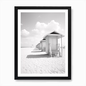 Forte Dei Marmi, Italy, Black And White Photography 4 Art Print