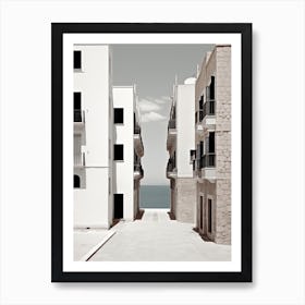 Palma De Mallorca, Spain, Photography In Black And White 2 Art Print