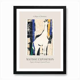 Giraffe 2 Matisse Inspired Exposition Animals Poster Art Print