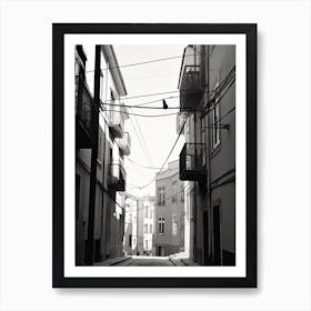 Lisbon, Portugal, Photography In Black And White 3 Art Print