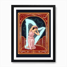 Virgo, PLANET, CONSTELLATION, SPACE, CARD, COLLECTION Art Print