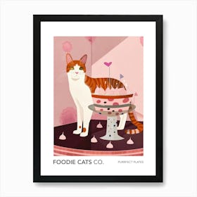 Foodie Cats Co Cat And A Trifle Cake 5 Art Print