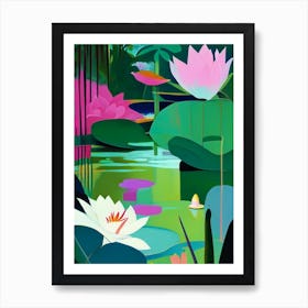 Lotusland, Usa Abstract Still Life Art Print