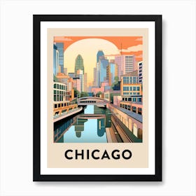 Chicago Travel Poster 9 Art Print