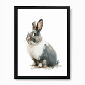 Himalayan Rabbit Kids Illustration 1 Art Print