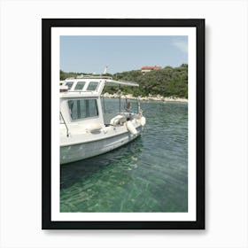 Boat in Green Water - Rab Island - Croatia Europe Travel Photography Art Print