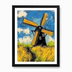 Windmill 9 Art Print