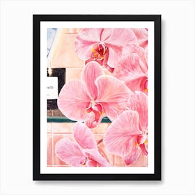 Pink Orchids Art Print