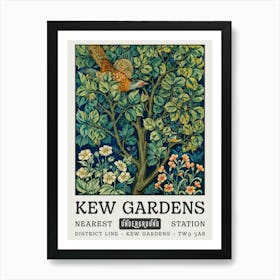 William Morris Kew Gardens Pheasant Art Print