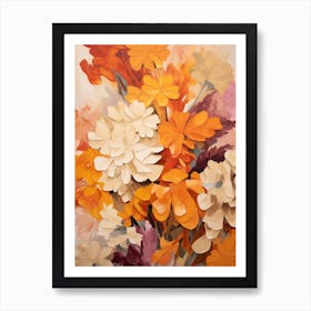 Fall Flower Painting Cineraria 2 Art Print