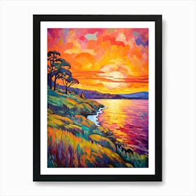 Whidbey Island Pointllism 3 Art Print