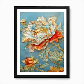 Chinese Floral Painting 22 Art Print