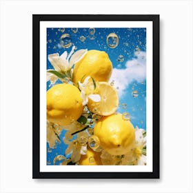 lemons surrealism 3 Art Print