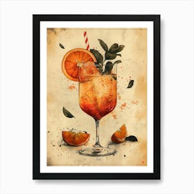 Cocktail In A Glass Art Print