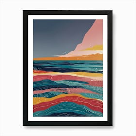 Sunset At The Beach 6 Art Print