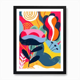 Abstract Florals Art Print