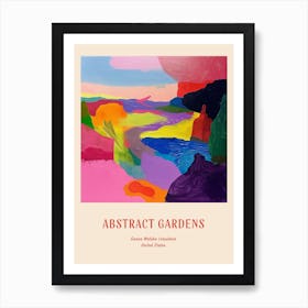 Colourful Gardens Ganna Walska Lotusland Usa Red Poster Art Print