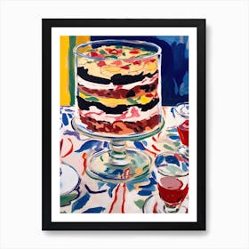 Trifle Cake Painting 1 Art Print