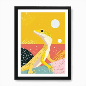 Modern Lizard Abstract Illustration 1 Art Print
