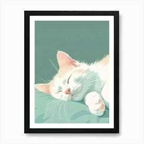 Cute Cat Painting Poster