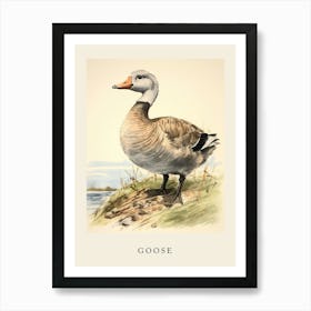 Beatrix Potter Inspired  Animal Watercolour Goose 1 Art Print