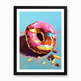 A Doughnut Oil Painting 2 Art Print