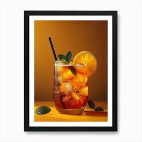 Iced Tea With Lemon Art Print