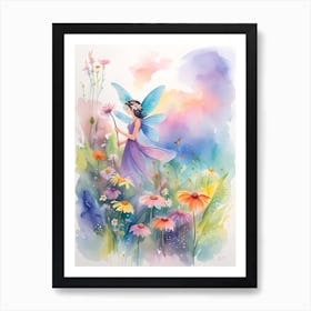 Fairy In The Meadow 1 Art Print