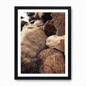 Golden Hour Rocks Art Print