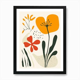 Abstract Flowers 76 Art Print