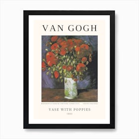 Vase With Poppies, Van Gogh Art Print