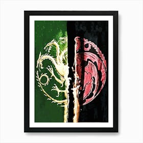 Game Of Thrones house of dragon Art Print