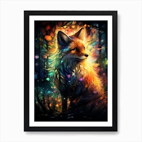 Fox In The Forest Art Print