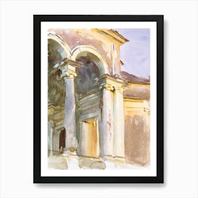 Loggia, Villa Giulia, Rome, John Singer Sargent Art Print
