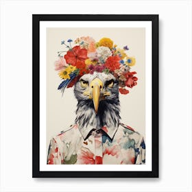 Bird With A Flower Crown Harrier 1 Art Print